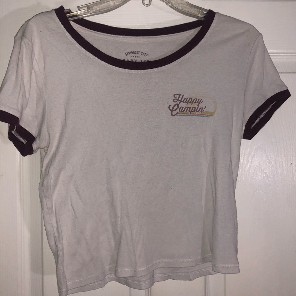 “happy campin’” baby tee